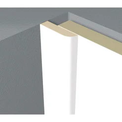 Abdeckleiste Schnee weiß 2,6 m* Sale