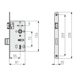 Einsteckschloss ES BB*Abus Discount