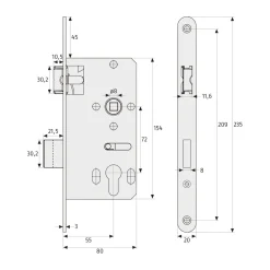 Einsteckschloss ES Bad^Abus Best
