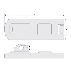 Abus Schieberiegel 300/100 mm