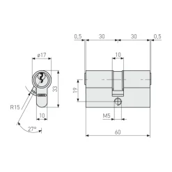 Türzylinder E30NP 40/45 mm^Abus Online