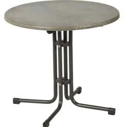 acamp Tisch Piazza Durchmesser 80 cm klappbar anthrazit/cemento