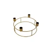 Adventskerzenhalter Durchmesser 21 cm gold