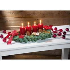 Plantiflor Adventskranz lang 4 Kerzen