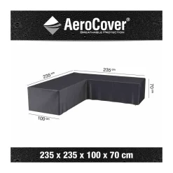 AeroCover Schutzhülle für L-förmige Lounge-Sets 235 x 235 x 100 x 70 cm anthrazit^ Online