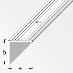Alfer Treppenschiene 19 x 20 mm 1m messing