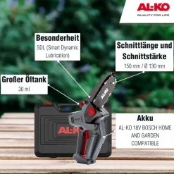 AL-KO Akku-Kettensäge 18 V CSM 1815