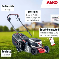 AL-KO Akku-Rasenmäher 46.2 36V Li SP-W Comfort inkl Akku und Ladegerät
