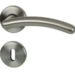 Rosettengarnitur Karat-R Messing Chrom satiniert BB^Alpertec Discount