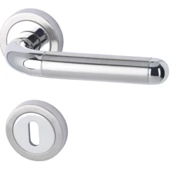 Alpertec Rosettengarnitur New York II-R ES poliert/ES satiniertBB