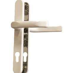 Alpertec Schmalrahmengarnitur Oval 8/92 mm Dr/Dr weiß