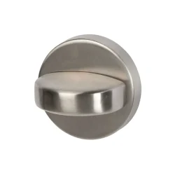 Alpertec WC-Rosette mit Sperrriegel Edelstahl