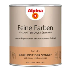 Buntlack Feine Farben Lack No 43 Baukunst der Sonne edelmatt 750ml*Alpina Discount