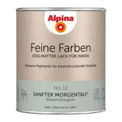 Alpina Buntlack Feine Farben Lack No 12 Sanfter Morgentau edelmatt 750ml