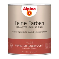 Buntlack Feine Farben Lack No 22 Befreiter Feuervogel edelmatt 750ml^Alpina Best