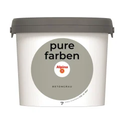 Alpina Innenfarbe pure farben 2,5 L Betongrau matt