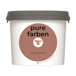 Innenfarbe pure farben 2,5 L Rhabarberrot matt^Alpina Hot