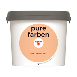 Alpina Innenfarbe pure farben 2,5 L Papayaorange matt