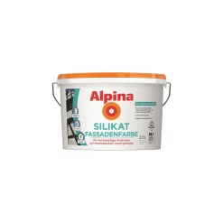 Alpina Silikat Fassadenfarbe Weiß Matt 2,5 L