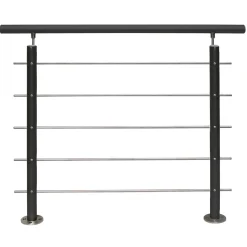 Alu Geländerset anthrazit AB10 Bodenmontage 1500 mm^ Outlet