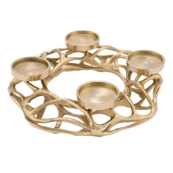 Alu-Adventskranz gold 40x40x10 cm* Online