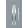 Aluminium Sicherheits-Haustür Florenz Exklusiv 75 mm grau 110 x 210 cm Anschlag rechts inkl Griffset