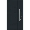 Aluminium Sicherheits-Haustür Foggia Exklusiv 75 mm anthrazit 100 x 210 cm Anschlag rechts inkl Griffset