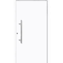 Aluminium Sicherheits-Haustür Latina Superior 60 mm weiß 100 x 210 cm Anschlag links inkl Griffset^ Outlet