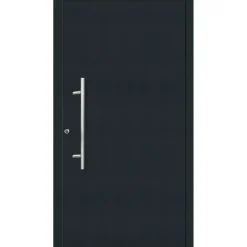 Aluminium Sicherheits-Haustür Latina Exklusiv 75 mm anthrazit 100 x 210 cm Anschlag links inkl Griffset