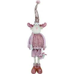 Elch Junge stehend mit Stern 32 cm rosa^Ambientis Discount