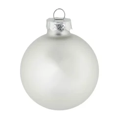 Ambientis Glaskugeln 6 cm silber weiß Mix