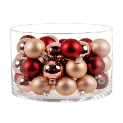 Ambientis Glaskugeln 6 cm braun champagner Mix