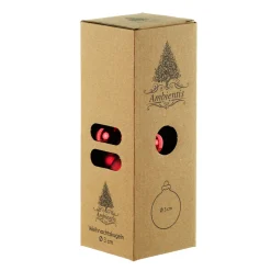 Ambientis Glaskugeln 3 cm rubinrot Mix