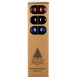 Glaskugeln 4,5 cm braun Mix*Ambientis Best