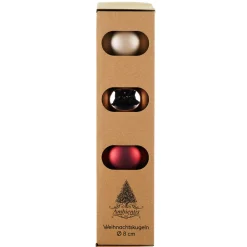 Ambientis Glaskugeln 8 cm altrosa Mix