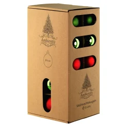 Glaskugeln 6 cm rot grün Mix*Ambientis Hot