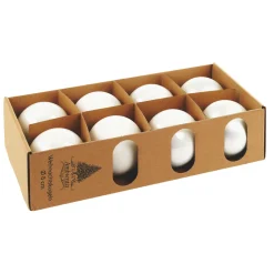 Glaskugeln 8 cm weiss Mix^Ambientis Online