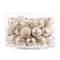Ambientis Glaskugeln 6 cm weiss Mix