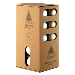 Ambientis Glaskugeln 6 cm weiss Mix