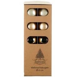 Glaskugeln 6 cm gold Mix*Ambientis Discount