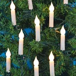 LED-Baumkerzenkette 20 warmweiße LEDs weiß für Außen^Ambientis Clearance