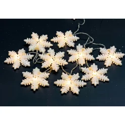 Ambientis LED-Lichterkette Schneeflocke batterie