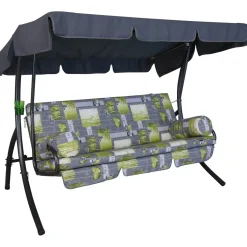 Angerer Freizeitmöbel GmbH Hollywoodschaukel „Trend Bambus“, grau