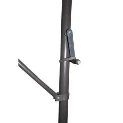 Angerer Freizeitmöbel GmbH Klemmmarkise grau gestreift, 200 cm