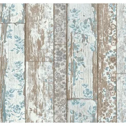 AS Creation Vliestapete neue Bude 2.0 Holz mit Blumen 10,05 x 0,53 m