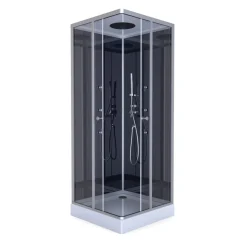 Aurlane Komplettdusche Colours Black 90 x 90 x 215 cm