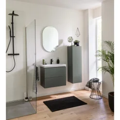 BADMOBIL Keramikwaschtisch CRAFT 64 x 5 x 37 cm ohne Überlauf weiß*