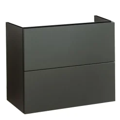 BADMOBIL Waschtischunterschrank CRAFT 63 x 54 x 36 cm 2 Schubladen mit Push-To-Open grün-matt