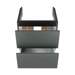 BADMOBIL Waschtischunterschrank CRAFT 49 x 54 x 36 cm 2 Schubladen mit Push-To-Open grün-matt