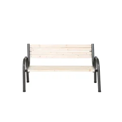 Bank „Park“ 3-Sitzer, 77x150x84 cm, anthrazit, Flächen aus Kiefernholz^ Discount